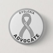 Dyslexie Advocate Lint-witte Button (Voorkant)