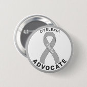 Dyslexie Advocate Lint-witte Button (Voorkant /achterkant)