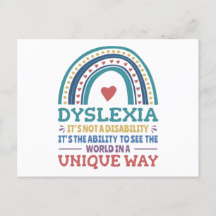 Dyslexie Bewustheid Dyslexie Briefkaart