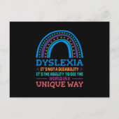 Dyslexie Bewustheid Dyslexie Briefkaart (Voorkant)