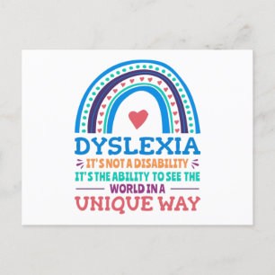 Dyslexie Bewustheid Dyslexie Briefkaart