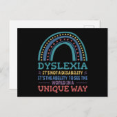 Dyslexie Bewustheid Dyslexie Briefkaart (Voorkant / Achterkant)