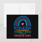 Dyslexie Bewustheid Dyslexie Briefkaart (Voorkant / Achterkant)