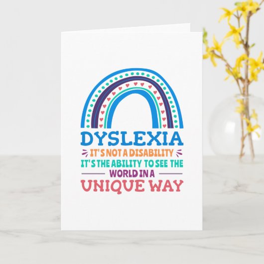 Dyslexie Bewustheid Dyslexie Kaart (Gele Bloem)