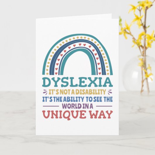 Dyslexie Bewustheid Dyslexie Kaart (Gele Bloem)