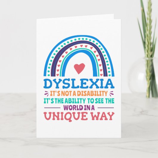 Dyslexie Bewustheid Dyslexie Kaart (Voorkant)