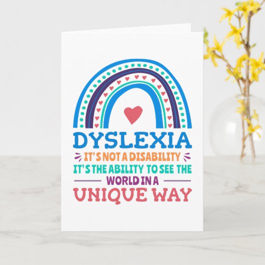 Dyslexie Bewustheid Dyslexie Kaart (Gele Bloem)