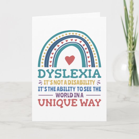 Dyslexie Bewustheid Dyslexie Kaart (Voorkant)