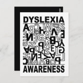 Dyslexie Bewustheid Dyslexie Leerlingen Studenten Briefkaart (Voorkant / Achterkant)