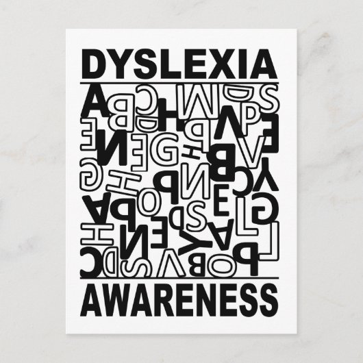Dyslexie Bewustheid Dyslexie Leerlingen Studenten Briefkaart (Voorkant)