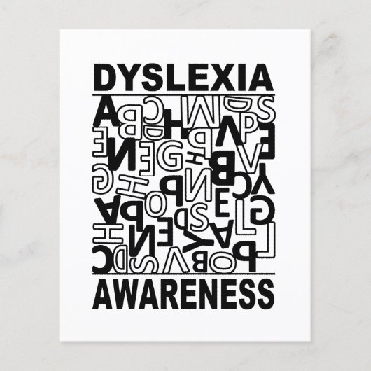 Dyslexie Bewustheid Dyslexie Leerlingen Studenten Flyer (Voorkant)