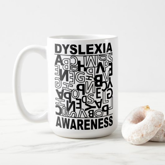 Dyslexie Bewustheid Dyslexie Leerlingen Studenten Koffiemok (Met donut)