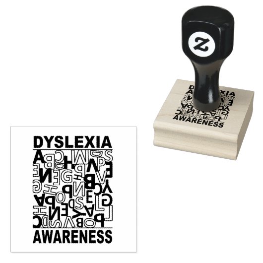 Dyslexie Bewustheid Dyslexie Leerlingen Studenten Rubberstempel (Gestempeld)