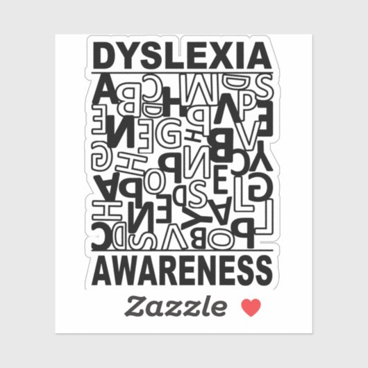 Dyslexie Bewustheid Dyslexie Leerlingen Studenten Sticker (Vel)