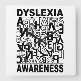 Dyslexie Bewustheid Dyslexie Leerlingen Studenten Vierkante Klok