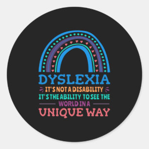 Dyslexie Bewustheid Dyslexie Ronde Sticker
