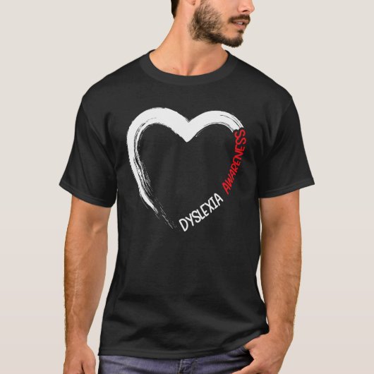 Dyslexie Bewustmakingsstoornis Leerschijf T-shirt (Voorkant)