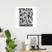 Dyslexie Bewustzijn Dyslexie Leraren Studenten Poster (Thuiskantoor)
