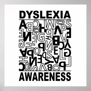 Dyslexie Bewustzijn Dyslexie Leraren Studenten Poster