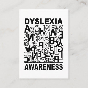 Dyslexie Bewustzijn Dyslexie Leraren Studenten Visitekaartje