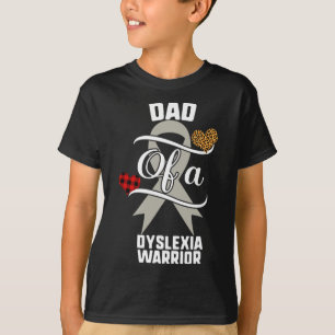 Dyslexie Bewustzijn Leopard Buffalo Plaid Family G T-shirt