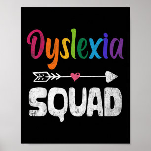 Dyslexie bewustzijn maand Dyslexie Leraar Therapeu Poster