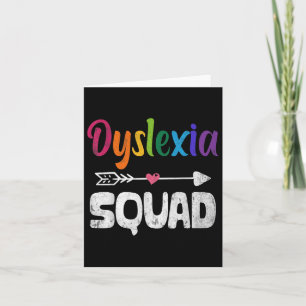 Dyslexie Bewustzijn Maand Dyslexie Leraar Therapie Kaart
