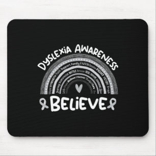 Dyslexie bewustzijn maand Shirt Dyslexie Muismat