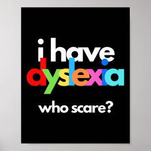 Dyslexie Bewustzijn Maand Week Dyslexische therapi Poster