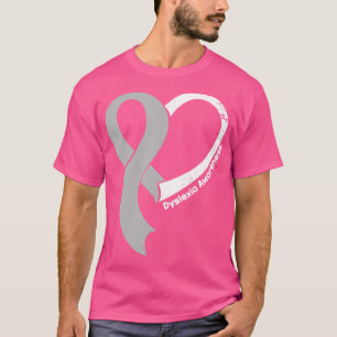 Dyslexie Bewustzijn Mensen Liefde Hart Lint Happy  T-shirt