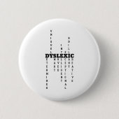 Dyslexie Definitie Ronde Button 5,7 Cm (Voorkant)