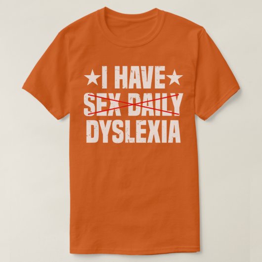Dyslexie Dyslexie T-shirt (Design voorkant)