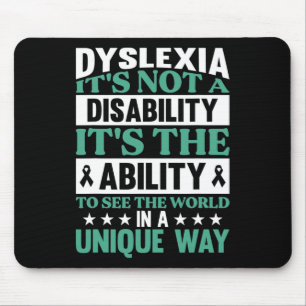 Dyslexie Het is geen handicap Dyslexie Bewustheid Muismat