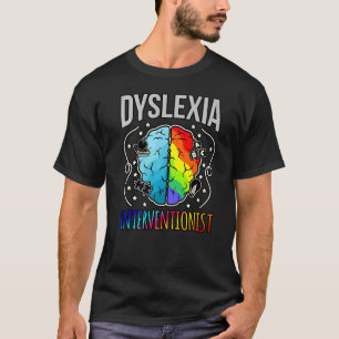 Dyslexie Interventionist Silver Ribbon Awareness G T-shirt