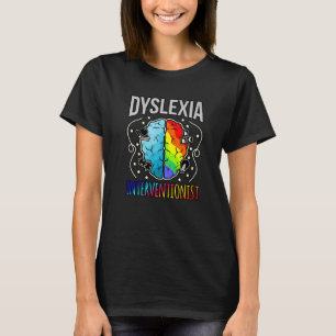 Dyslexie Interventionist Silver Ribbon Awareness G T-shirt