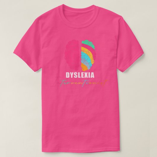Dyslexie Interventionist T-shirt (Design voorkant)
