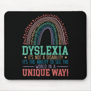 Dyslexie is geen handicap Dyslexie Muismat