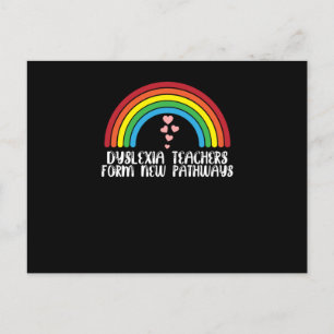 Dyslexie Leerkrachten vormen nieuwe bewustwording Uitnodiging Briefkaart