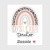 Dyslexie Leerregenboog, Dyslexie Bewustheid Sticker (Vel)