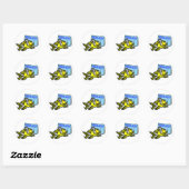 Dyslexie Leervis ~ Dyslexie succesvol Ronde Sticker (Vel)