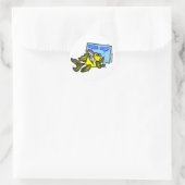 Dyslexie Leervis ~ Dyslexie succesvol Ronde Sticker (Tas)