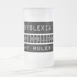 Dyslexie: Mijn spelregels!  Dyslectisch Matglas Bierpul