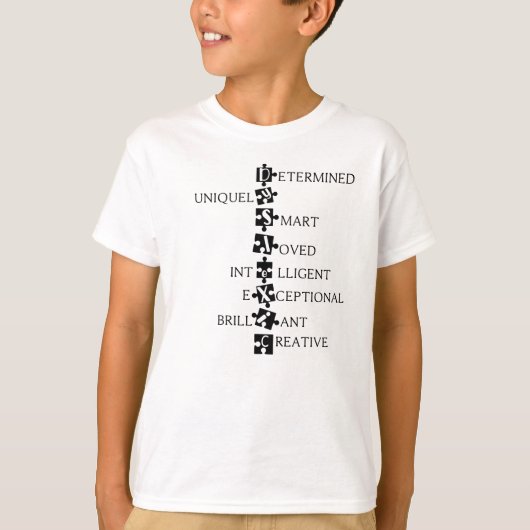 Dyslexie Quote, Dyslexic Awareness T-shirt (Voorkant)
