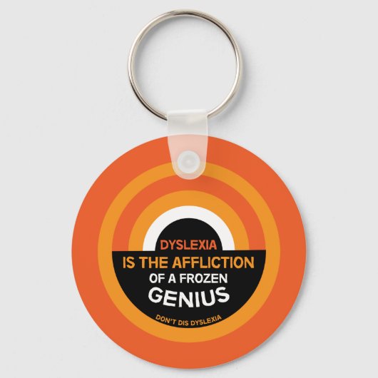 Dyslexie | Steun | Mok Dyslexische Gifts Sleutelhanger (Voorkant)