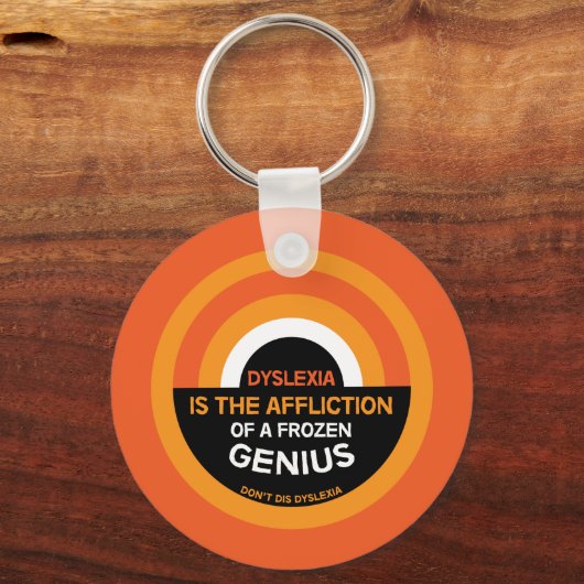 Dyslexie | Steun | Mok Dyslexische Gifts Sleutelhanger (Voorkant)