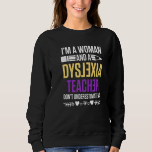 Dyslexie Teacher Therapist Vrouw Dyslexische thera Trui