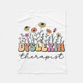 Dyslexie Therapeut Retro Dyslexie Bewustzijn Voor  Fleece Deken