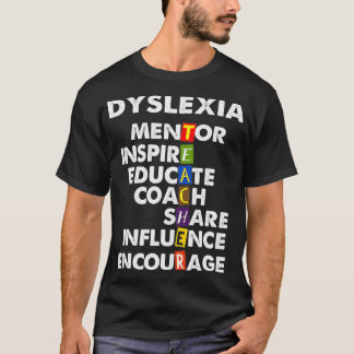 Dyslexie Therapist Proud Educatie Dyslexie T-shirt