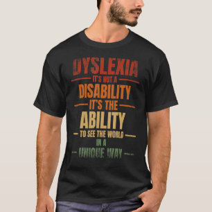Dyslexie Warrior Reading Disorder Dyslexie Awarene T-shirt