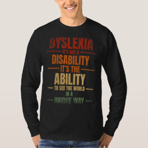 Dyslexie Warrior Reading Disorder Dyslexie Awarene T-shirt